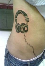 midje personlighet øretelefoner engelsk tatovering