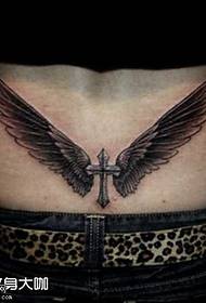 pattern ng tattoo ng baywang cross-wing