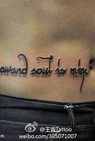 modello di tatuaggio inglese cool prepotente
