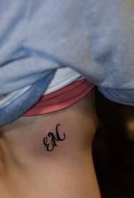 woman's waist lover loves English word tattoo picture 68994-beauty waist sexy totem tattoo