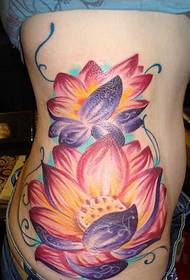 beauté taille super grande belle lotus motif de tatouage photo
