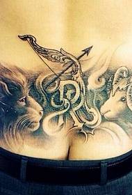 Kadib Leo Aries Sagittarius Tattoo
