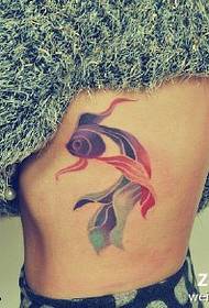 Side e nyane e ntle ea tattoo ea Goldfish
