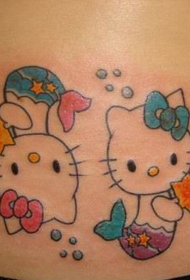 tatuaxe de gato KT lindo