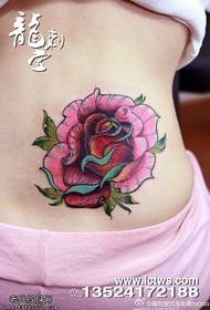 cintura fermosa bonita flor grande estampado de tatuaxe fermoso
