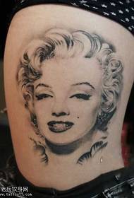 midje sexy Monroe-tatoveringsmønster 69804 - et stort tatoveringsmønster i livet i midjen