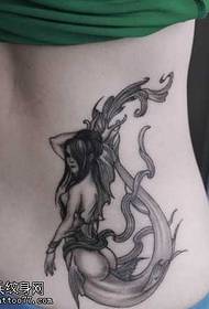 morská panna tetovanie vzor