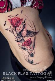 Črni vzorec Lotus Tattoo Vzorec