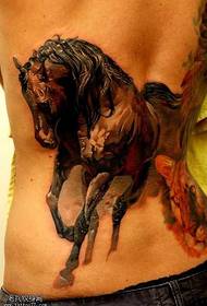 patrón de tatuaje de caballo de cintura