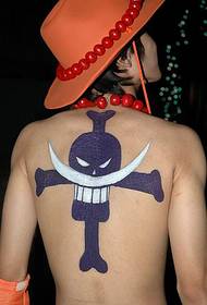 klassinen anime-tatuointi One Piece Tattoo