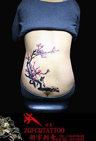 tatuaggio femminile in vita - sexy tatuaggio di prugne funziona