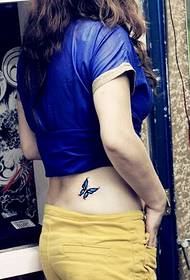 cintura de beleza só fermoso cadro de tatuaxe de mariposa
