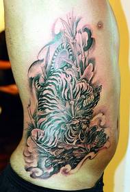 zij taille dominante tijger tattoo patroon 69541 - geschikt voor vrouwen blauwe vlinder tattoo patroon