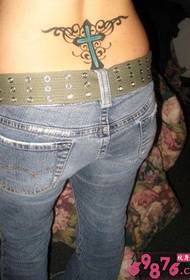 noies cintura a la cinquena moda creuat tatuatge
