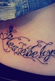 I-tattoo yesithombe se-back waist yesiNgisi