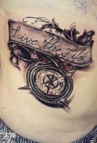 muundo wa tattoo ya kiuno