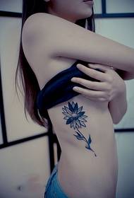 tatuaggio di bellezza moda vita sottile fiore