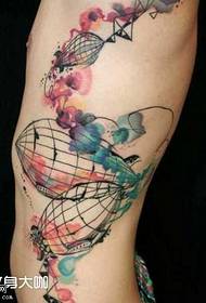 шаблон татуировки воздушный шар