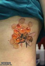 waist honey tattoo pattern