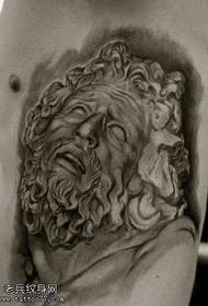 татуировка талии Иисус