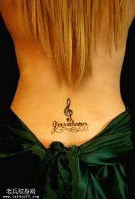 motif de tatouage note de taille