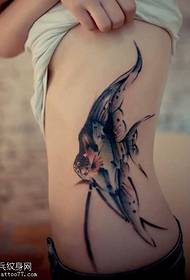 vyötärö inkfish muoti tatuointi malli