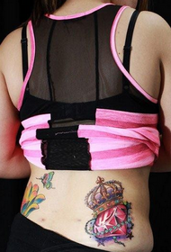 waist beautiful fashion crown ເພັດຮູບພາບ tattoo