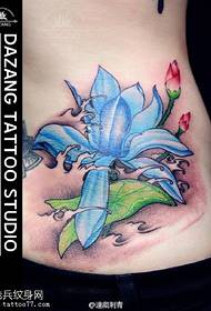 красиво нарисованная картина татуировки лотоса