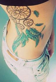 Seite Taille Farbe Traumfänger Tattoo-Muster