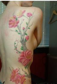 beauty back taille perzik tattoo patroanfoto