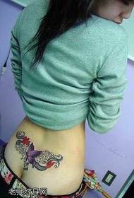 Midja skönhet sexig tatuering mönster
