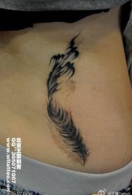 dub zoo nkauj feather tattoo qauv