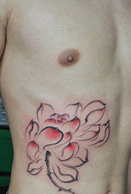 anyamata m'chiuno Chinese tattoo lotus