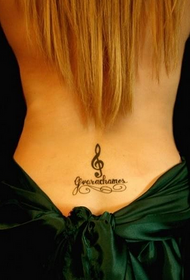lettera del totem della vita della ragazza foto del tatuaggio