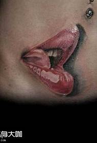 струк тетоважа уста на струку