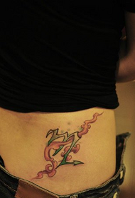 bella vita bellissima e bellissima costellazione e modello tatuaggio fiamma