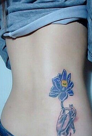 ljepota dobrog bočnog struka bergamot uzorak tetovaže lotosa