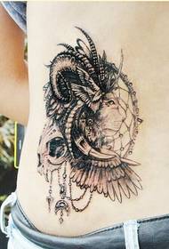 cintura personal moda antílope león atrapasueños tatuaje foto imagen