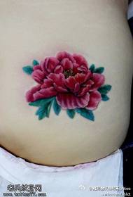 Taille Prick rose rout Peony Tattoo Muster
