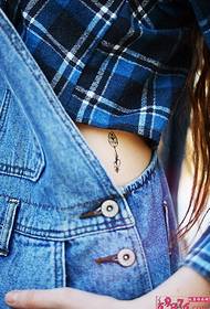 Dames Side Taille Petite Flower Tattoo Picture