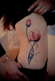 tanki struk tintni cvjetovi modne slike tetovaža