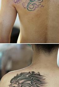 Узорак за тетоважу рамена љутог лава