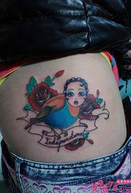 Miss Sparrow Rose Creative Tattoo Tattoo Picture