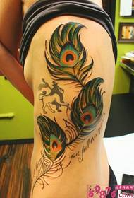 ခါးကိုလှပသောဥဒေါင်းငှက်မွှေးပုံ