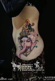 model i tatuazhit të elefantit vetëm me bel të bukur