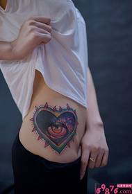 Izimpondo ze-Creative Love Eyes Waist tattoo