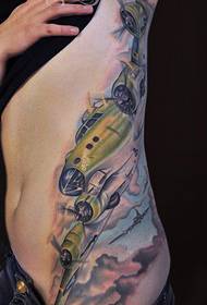 gefe kugu launi jirgin saman tattoo ayyukan ana raba shi ne ta hanyar nuna jaririn