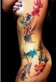 sexy femmina cintura bella bellezza look tatuaggi di tatuaggi
