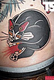 struk jedna kreativna mačka tetovaža djeluje
