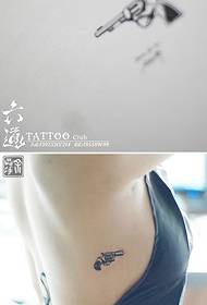 Fresh Mini Pistol Tattoo Àpẹẹrẹ